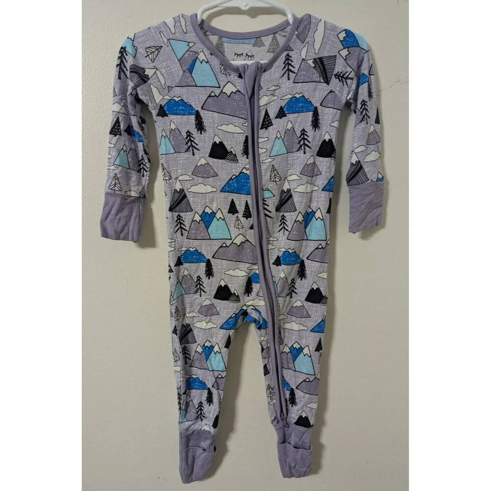 Little Sleepies OG Mountains Zippy PJs size 3-6 Months